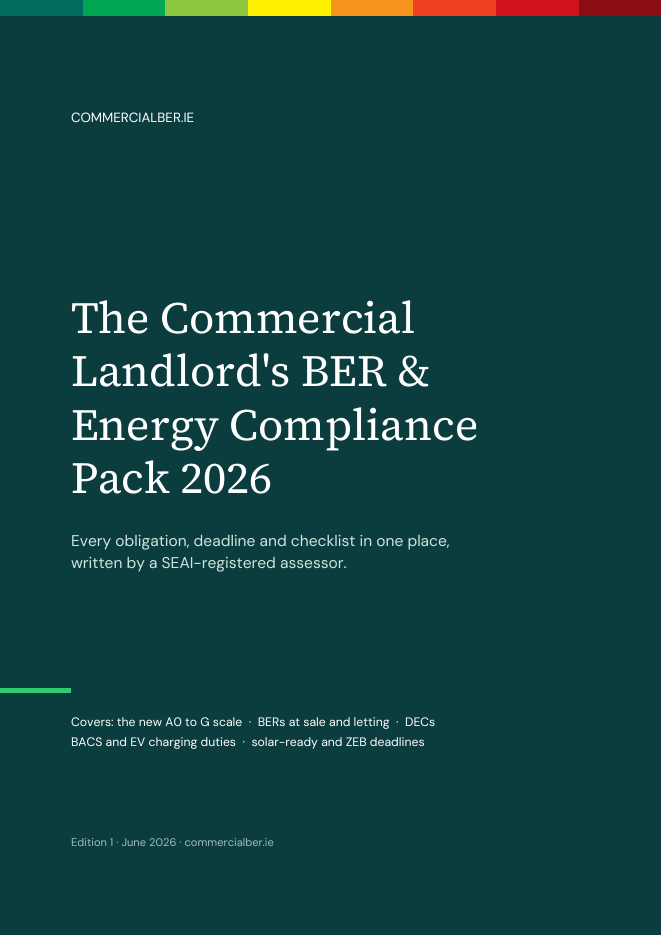 Cover of the Commercial Landlord's BER and Energy Compliance Pack 2026
