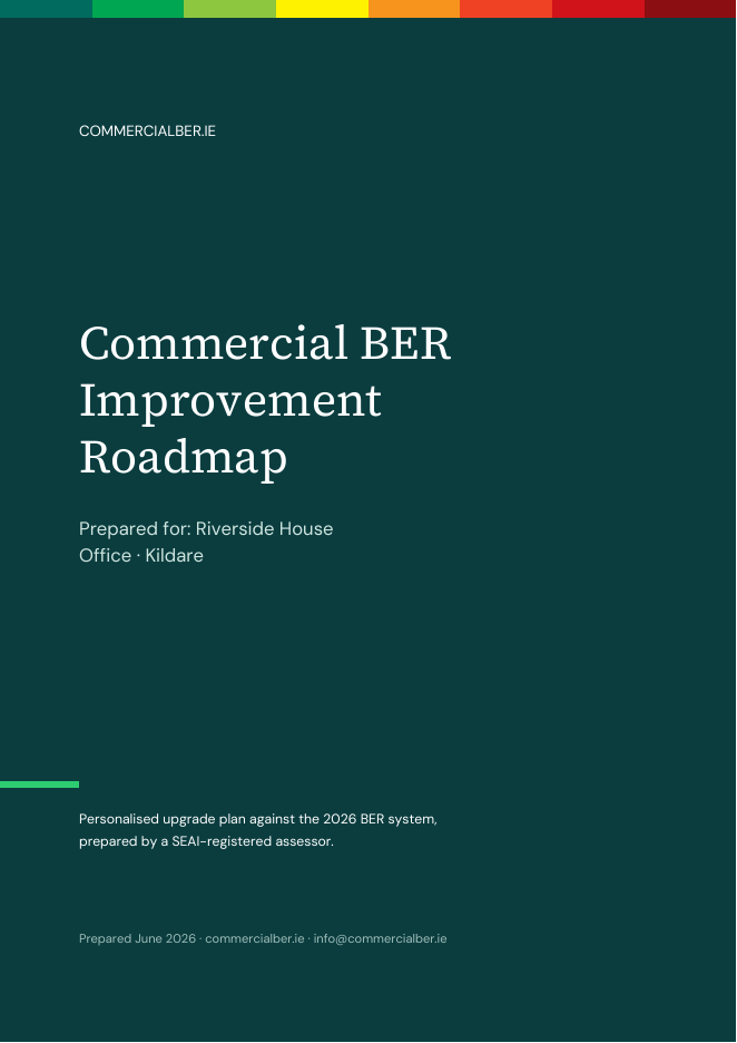 Cover of a sample Commercial BER Improvement Roadmap